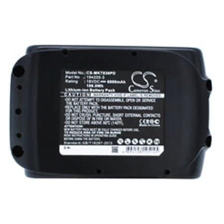 Replacement For Makita Bjr182 Battery